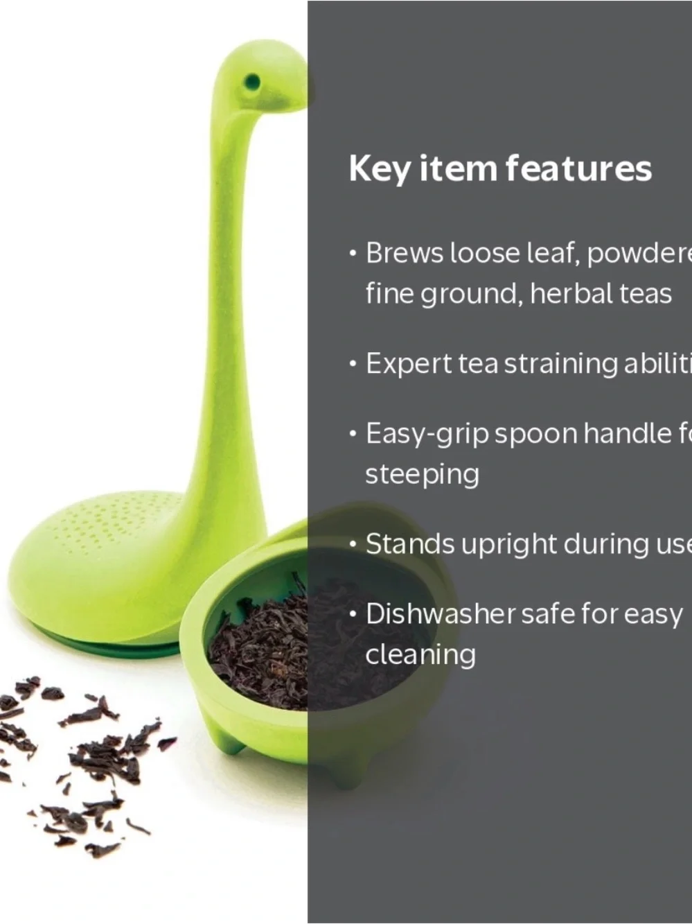 Baby Nessie, Green Tea Infuser Silicon Tea Strainer/Brewer Steeper